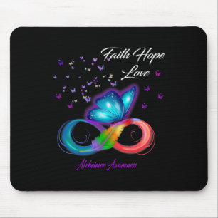 Tapis De Souris Faith Hope Love Alzheimerheimer Awareness