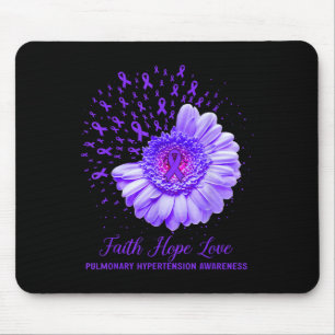 Tapis De Souris Faith Hope Love Pulmonary Hypertension Sensibilisa