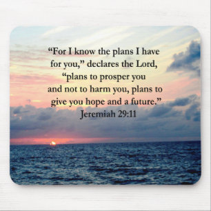 TAPIS DE SOURIS FAITH IN JEREMIAH 29:11