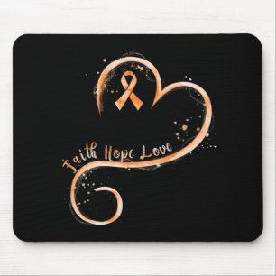Tapis De Souris Faith Love Hope Courage Aml Leukemia Awareness