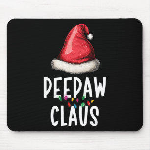 Tapis De Souris Famille Bunnyaw Claus Noël Santas Pyjama Match