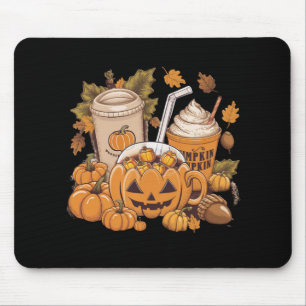 Tapis De Souris Famille d'automne Halloween Thanksgiving Mignon Au