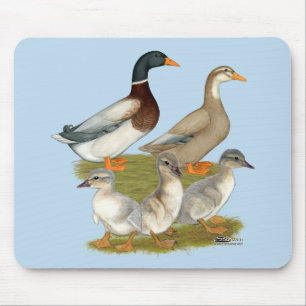 Tapis De Souris Famille de canards de Saxe