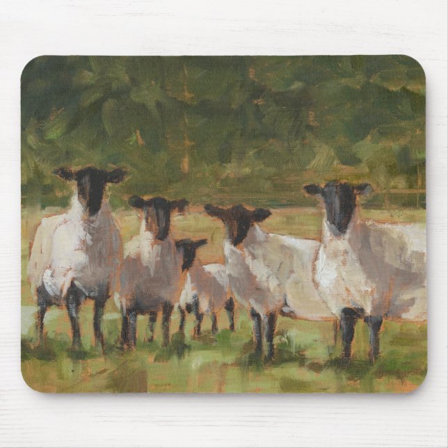 Tapis De Souris Famille de moutons (Devant)