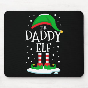 Tapis De Souris Famille de Noël des elfes de papa qui correspond à