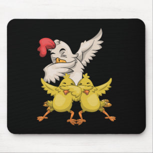 Tapis De Souris Famille de volailles de fermier Animal Dabbing Fer