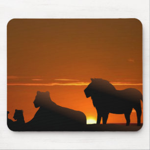 Tapis De Souris famille des lions