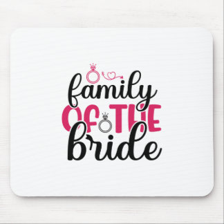 Tapis De Souris Famille mariage De La Mariée