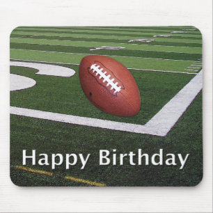 Tapis De Souris Fanatique du football de joyeux anniversaire