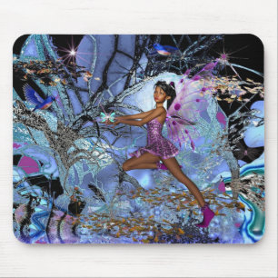 Tapis de souris fantaisie artistique Fée violette