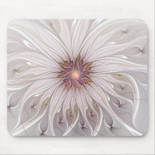 Tapis De Souris Fantaisie florale, fleur pastel moderne abstraite