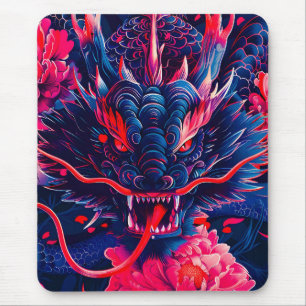 Tapis De Souris Fantastique Fleur Fury Dragon
