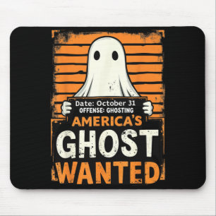 Tapis De Souris Fantôme d'Amérique recherché Funny Halloween Ghost