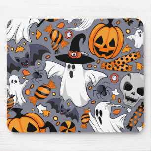 Tapis De Souris Fantômes Monstres mignons Éffrayants et Déplaisant