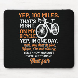 Tapis De Souris Faq Vélo Oui 100 Miles Triathlon Descente Cycle