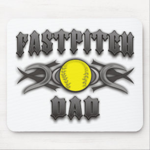 Tapis De Souris Fastpitball Softball Papa Tribal