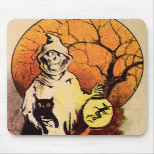 Tapis De Souris Faucheur (Carte vintage Halloween)