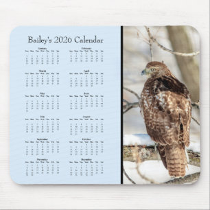 Tapis De Souris Faucon - Calendrier personnalisable pour l'année c