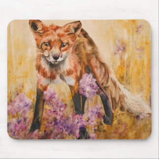 Tapis De Souris Faune Mousepad d'aquarelle de faune de Fox rouge