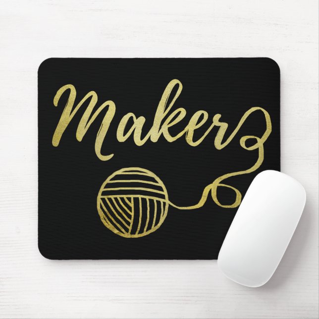 Tapis De Souris Faux Gold Foil (Avec souris)
