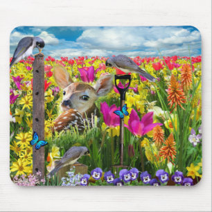 Tapis De Souris Fawn Birds