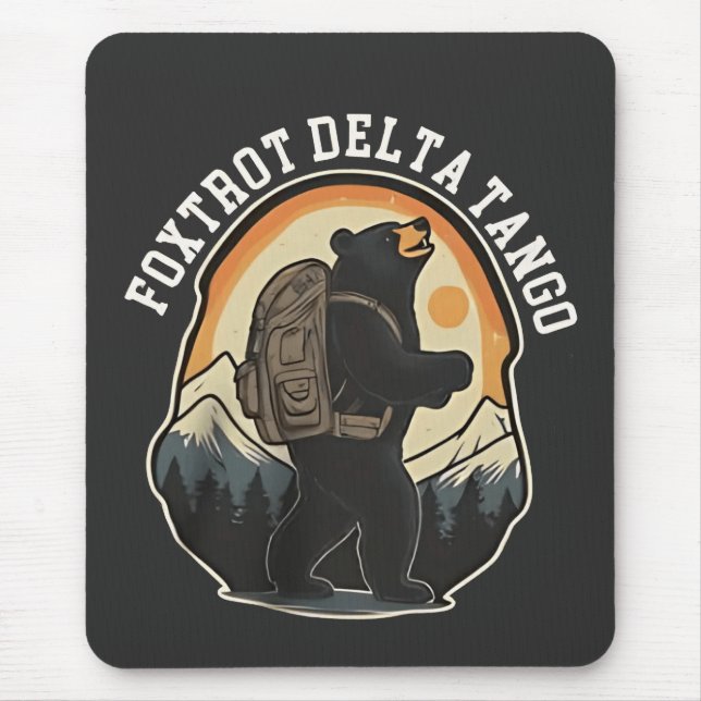 Tapis De Souris FDT résister à l'ours Foxtrot Delta Tango (Devant)