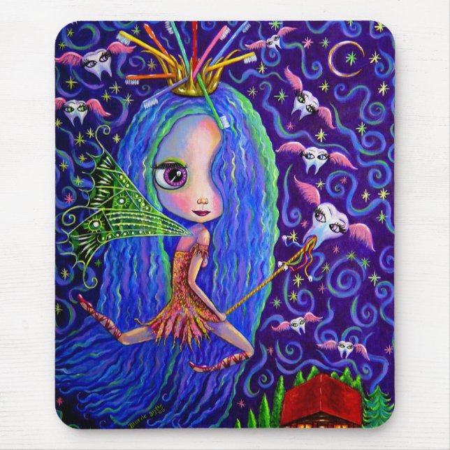 Tapis De Souris Fée de dent Mousepad (Devant)