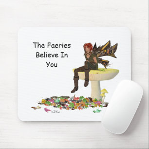 Tapis De Souris Fée Irlandaise De Garçon Sur Mousepad De Champigno