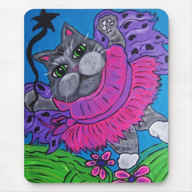 Tapis De Souris Fée Mousepad de chat (Devant)