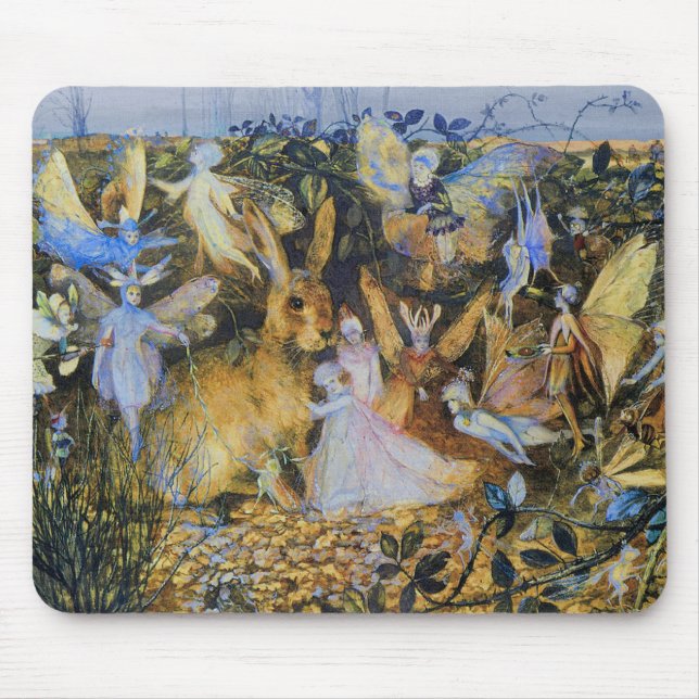 Tapis De Souris Fées et lapin (Devant)