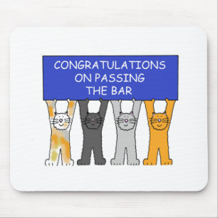 Tapis De Souris Félicitations sur passer l'examen de barre