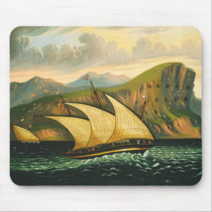 Tapis De Souris Felucca outre du Gibraltar par des chambres de