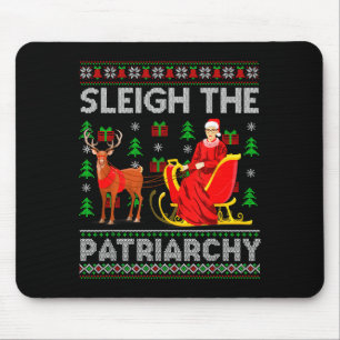 Tapis De Souris Féministe Ruth Bader Ginsburg Rbg Noël Traîneau Le