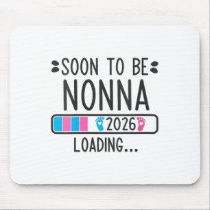 Tapis De Souris Femme Bientôt Nonna 2026 Chargement De Grossesse A