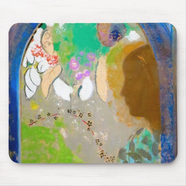 Tapis De Souris Femme dans la fenêtre, Redon (Devant)