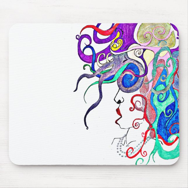 Tapis De Souris femme de vie (Devant)