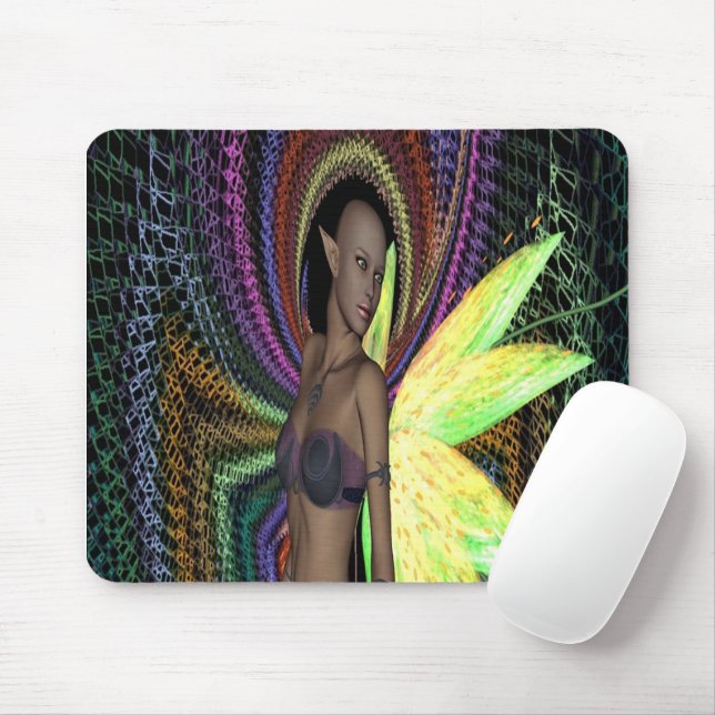 Tapis de souris Femme Elfe (Avec souris)