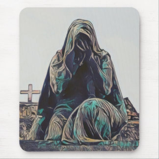 Tapis De Souris femme en pleurs 2