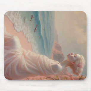 Tapis De Souris Femme éthérée sur Dreamy Beach