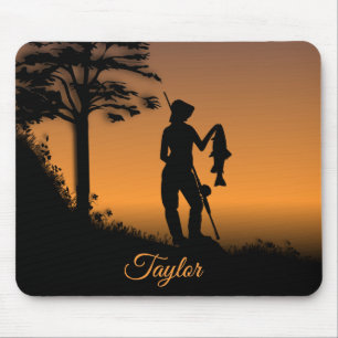 Tapis De Souris Femme Fisher à Dusk Personal