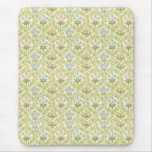 Tapis De Souris Femme girly à motif floral vert