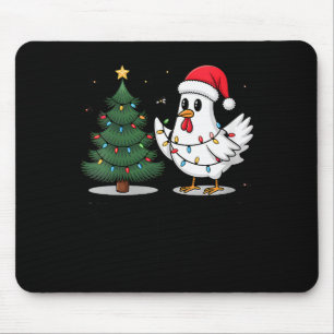Tapis De Souris Femme Joyeux Chick-mas Ultrygeist Drôle de Poulet 