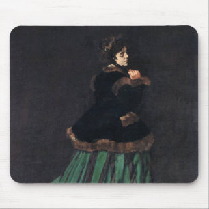 Tapis De Souris Femme Monet en robe verte