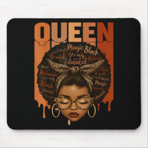 Tapis De Souris Femme noire éduquée Mois de l'histoire des Noirs f