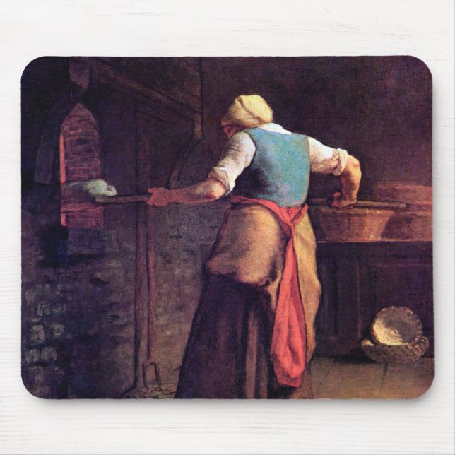 Tapis De Souris Femme Pain À Cuire, Jean-François Millet (Devant)