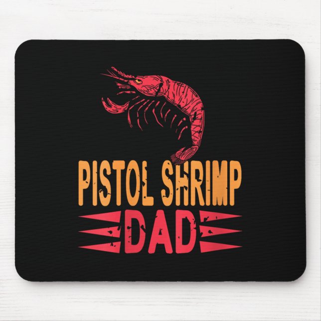 Tapis De Souris Femme Stol crevettes papa Humour Crustacé pour Mar (Devant)