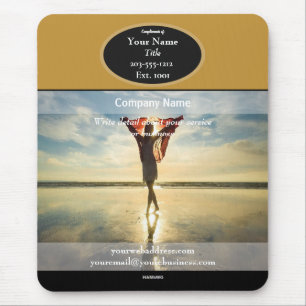 Tapis De Souris Femme sur la plage - HAMbyWG