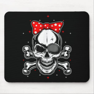 Tapis De Souris Femmes &amp ; Filles mignonnes Pirate Crossbones