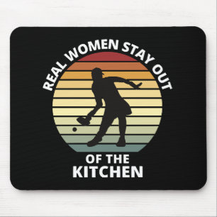 Tapis De Souris Femmes de pickleball drôle vintage