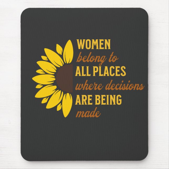 Tapis De Souris Femmes Droits Soeur Mère Cadeau Anniversaire (Devant)